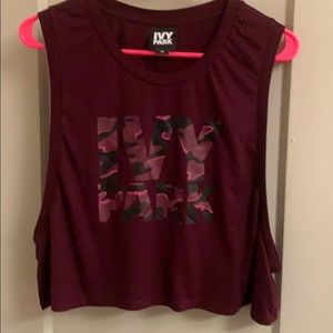 Ivy Park Burgundy Crop Top